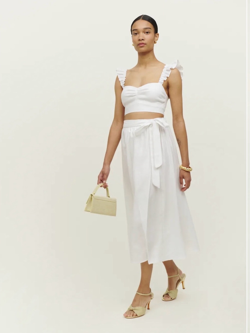 Reformation Linen Skirt